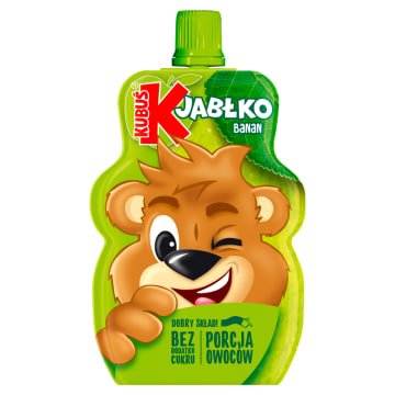 KUBUŚ Mus 100% jabłko banan