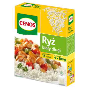 CENOS Ryż biały długi (4x100g)