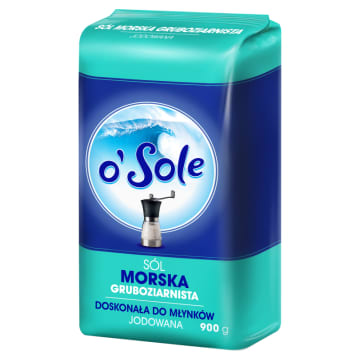O SOLE Sól morska jodowana gruboziarnista