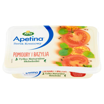 Serek kremowy z pomidorami i bazylią