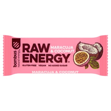 BOMBUS RAW ENERGY Baton marakuja-kokos (bezglutenowy)