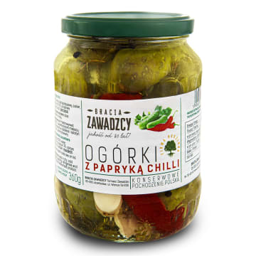 Ogórki konserwowe z papryką chilli