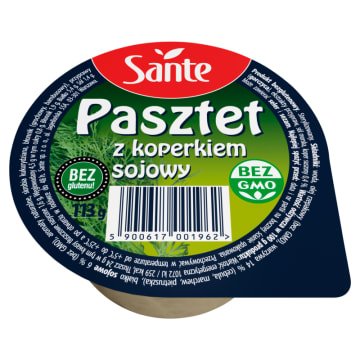 SANTE Pasztet sojowy z koperkiem bezglutenowy