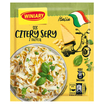 WINIARY Sos cztery sery z bazylią