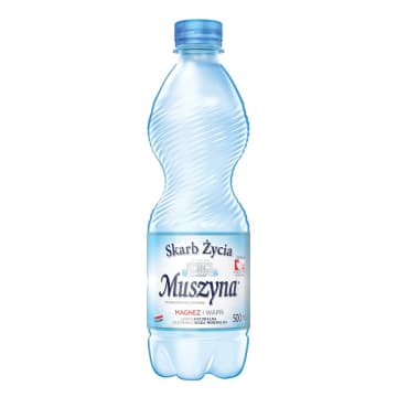 SKARB ŻYCIA MUSZYNA Naturalna woda mineralna wysokozmineralizowana lekko gazowana