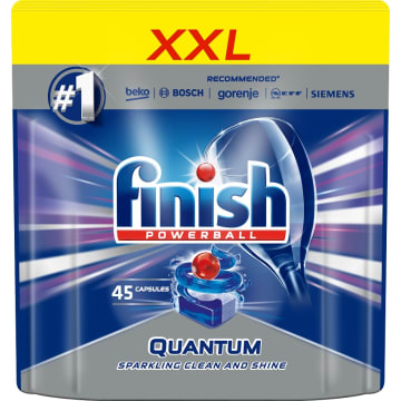 FINISH POWERBALL Quantum Kapsułki do zmywarki Regular 45 szt