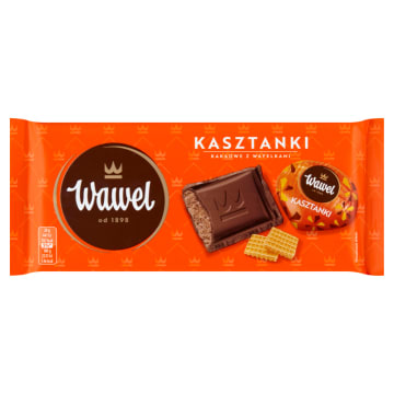 WAWEL Czekolada nadziewana Kasztanki kakaowe z wafelkami