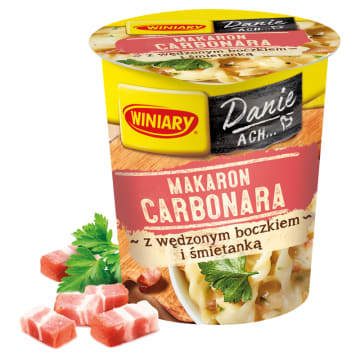 WINIARY Makaron Carbonara z wędzonym boczkiem i śmietanką
