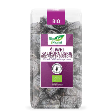 BIO PLANET Śliwki kalifornijskie bez pestek BIO (suszone) bezglutenowe