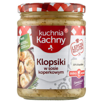 KUCHNIA KACHNY Klopsiki w sosie koperkowym