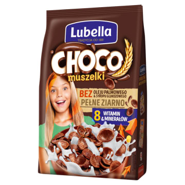 LUBELLA Choco Muszelki Zbożowe muszelki o smaku czekoladowym