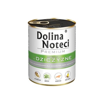 DOLINA NOTECI Mokra karma dla psa bogata w dziczyznę