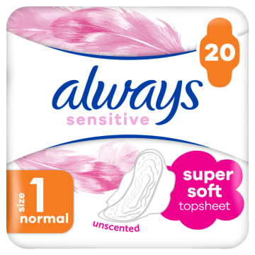 ALWAYS Ultra Sensitive Normal Plus Duo Podpaski z czterema skrzydełkami na dzień 2x10szt