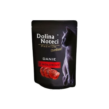 DOLINA NOTECI Sterilised Mokra karma dla kotów sterylizowanych - danie z wołowiny