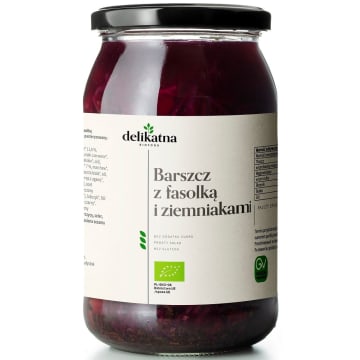 Barszcz ukraiński z fasolką i ziemniakami BIO