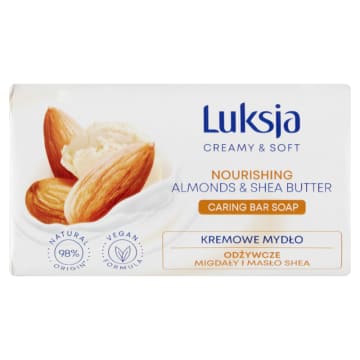 LUKSJA Creamy & Soft Mydło w kostce Migdały i Masło shea