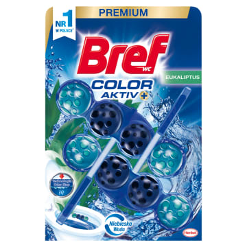 BREF Color Aktiv Zawieszka do WC - Eukaliptus 2x50g