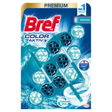 BREF Color Aktiv Zawieszka do WC - Morska 3x50g