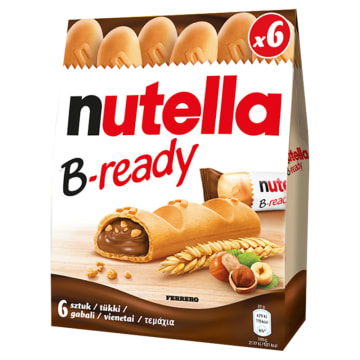 Wafelki z kremem orzechowym (6x22g)