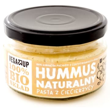 VEGA UP Hummus naturalny (pasta z ciecierzycy) BIO