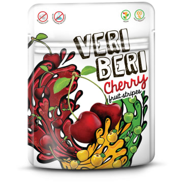 VERI BERI Żelki wiśniowe bez dodatku cukru