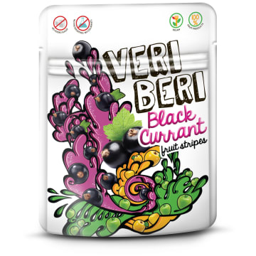 VERI BERI Żelki czarna porzeczka bez dodatku cukru