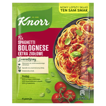 KNORR FIX Spaghetti Bolognese extra ziołowe