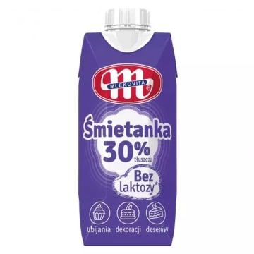 Śmietanka UHT bez laktozy 30%