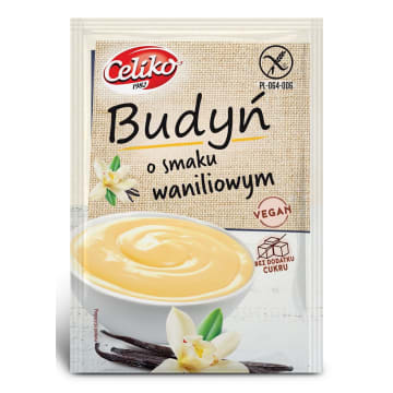 CELIKO Budyń o smaku waniliowym (bez cukru) bezglutenowy