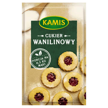 KAMIS Cukier wanilinowy (na 0,5kg mąki)