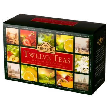 AHMAD TEA Twelve Teas Zestaw aromatyzowanych herbat 60 torebek (saszetki)