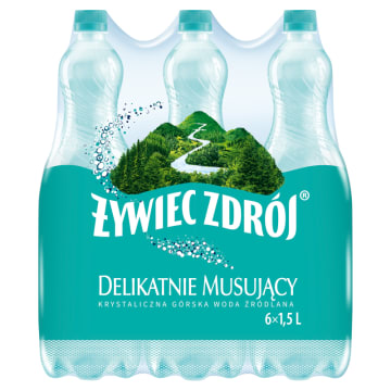 Delikatnie musujący Woda źródlana
