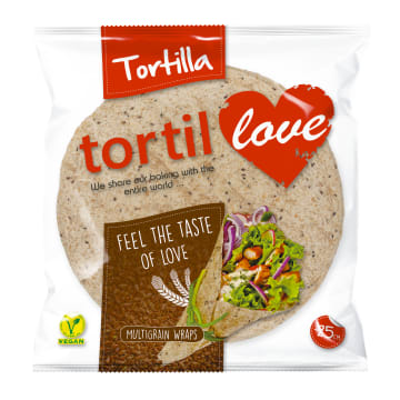 TORTILOVE Tortilla wieloziarnista - 25 cm (4 szt.)