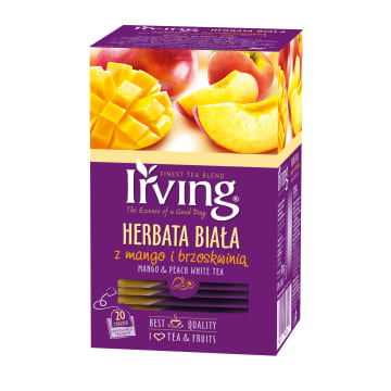 IRVING Herbata biała z mango i brzoskwinią 20 torebek (saszetki)
