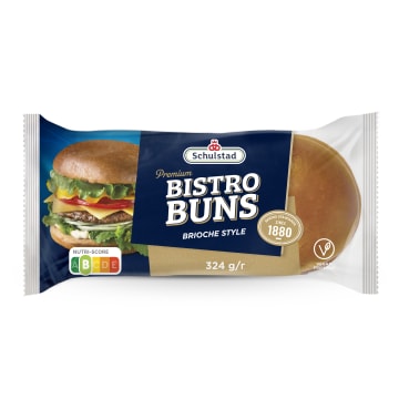 SCHULSTAD Premium BISTRO Bułki pszenne typu brioche do hamburgerów 4 szt.