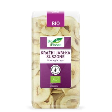 Suszone krążki jabłka bezglutenowe BIO