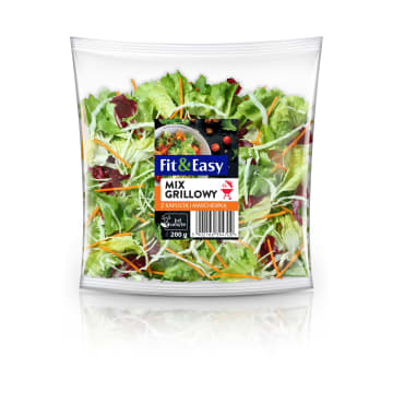 Mix sałat grillowy z kapustą i marchewką