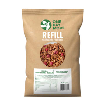 ONE DAY MORE REFILL Granola Czekoladowa z Malinami