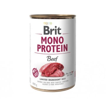 BRIT Mono Protein Mokry pokarm dla dorosłych psów wszystkich ras z wołowiną, puszka