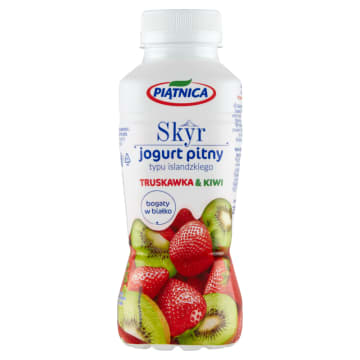 Skyr jogurt pitny typu islandzkiego truskawka & kiwi