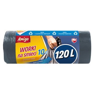 Worki na śmieci 120l 10 szt.