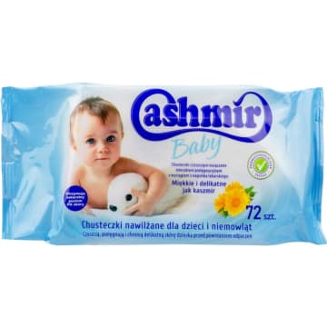 CASHMIR Chusteczki nawilżane dla dzieci i niemowląt 72 szt.