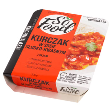 SO FOOD Kurczak w sosie słodko-kwaśnym z ryżem