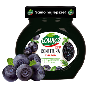 ŁOWICZ Konfitura extra z jagód niskosłodzona