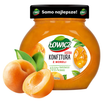 ŁOWICZ Konfitura extra z moreli niskosłodzona