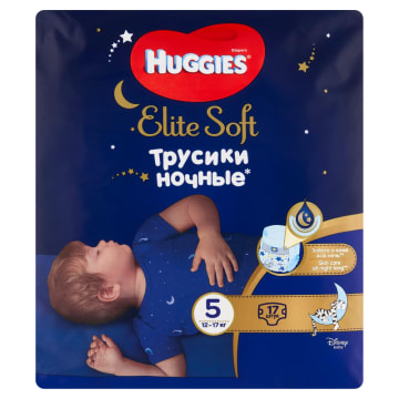 Pieluchomajtki nocne rozmiar 5 (12-17 kg) 17 szt.