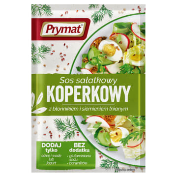 PRYMAT Sos sałatkowy koperkowy z błonnikiem i siemieniem lnianym