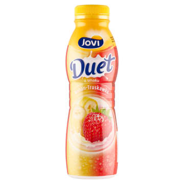 Napój jogurtowy o smaku banan-truskawka