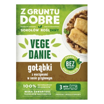 Gołąbki z warzywami w sosie grzybowym