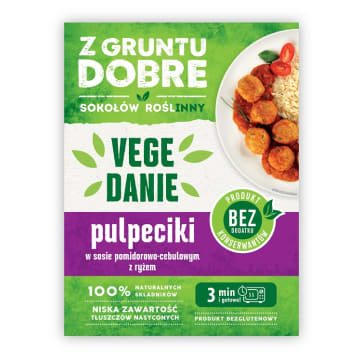 Z GRUNTU DOBRE Pulpeciki w sosie pomidorowo-cebulowym z ryżem